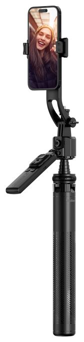 4 Bein(e) Stativ Smartphone-/Action-Kamera Bluetooth  Easy Creator Quadpod mit AI Tracking (Schwarz) 