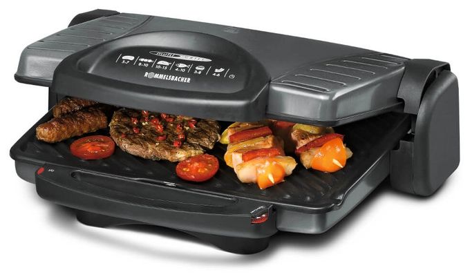 2 Zone(n) 1800 W mit 330 x 220 mm Fläche (Anthrazit, Metallisch) KG1800 Kontaktgrill 