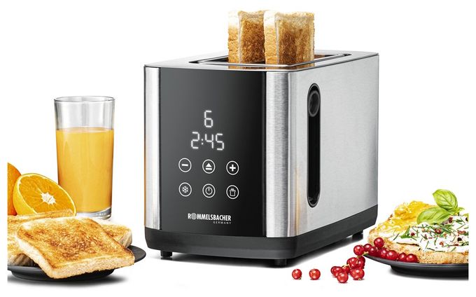 Toaster 850 W 2 Scheibe(n) 9 Stufen  TO850 (Schwarz, Edelstahl) 