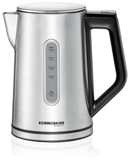 1,7 l Wasserkocher 3000 W  WK3000 (Schwarz, Edelstahl) 