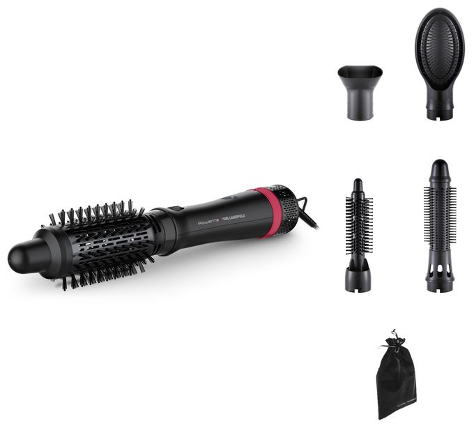 Warmluftbürste 800 W  CF634L Express Style (Schwarz, Rot) 