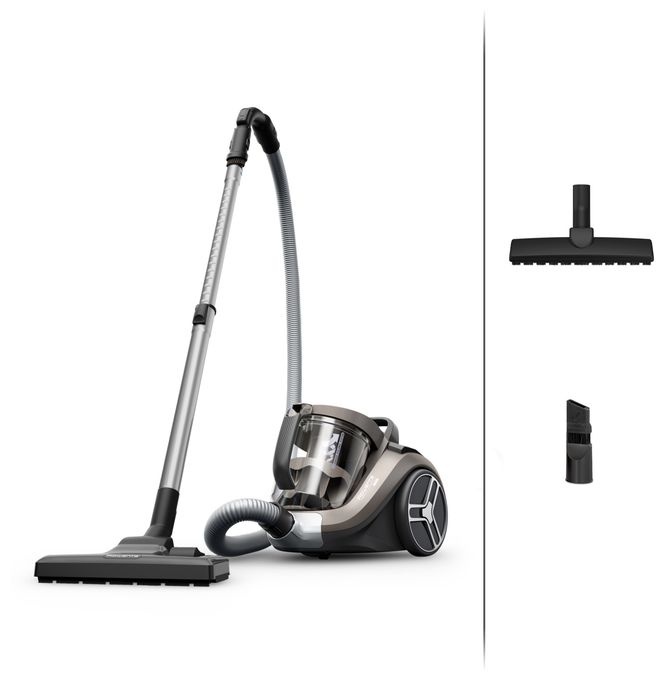 Bodenstaubsauger Beutellos 900 W  RO4B30 Compact Power XXL (Schwarz, Bronze) 