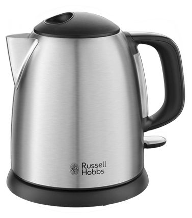 1,0 l Wasserkocher 2400 W  24991-70 Colours Plus+ Mini (Schwarz, Edelstahl) 