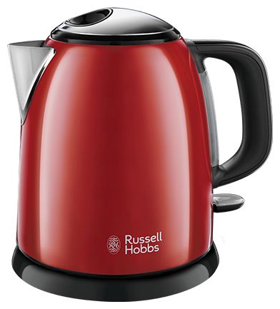 1,0 l Wasserkocher 2400 W  24992-70 Colours Plus+ (Schwarz, Rot) 