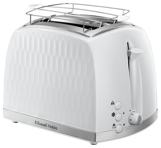 Toaster 850 W 2 Scheibe(n) 6 Stufen  26060-56 Honeycomb (Weiß) 