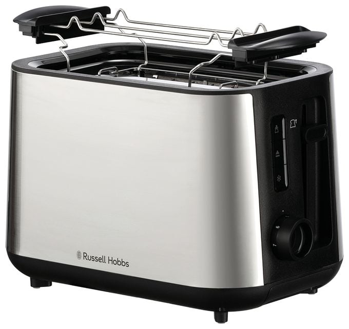 Toaster 2 Scheibe(n) 6 Stufen  27390-56 Heaton (Schwarz, Edelstahl) 