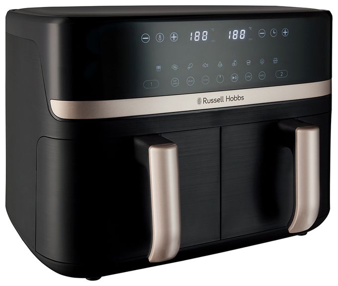 Doppel Heißluftfritteuse 9 l 2800 W  27680-56	SatisFry Dual Basket (Schwarz) 