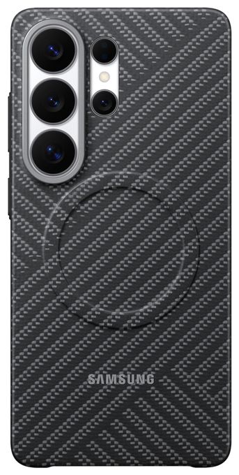 Cover für Samsung Galaxy S26 Ultra  Carbon Magnet Case (Dunkles Grau) 