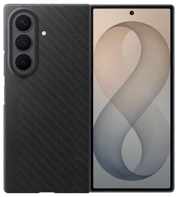 Cover für Samsung Z Fold8  Carbon Magnet Case (Schwarz) 