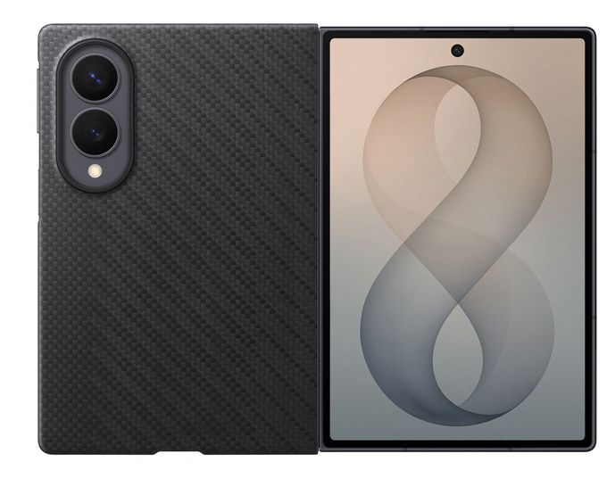 Cover für Samsung Z Fold8  Carbon Magnet Case (Schwarz) 