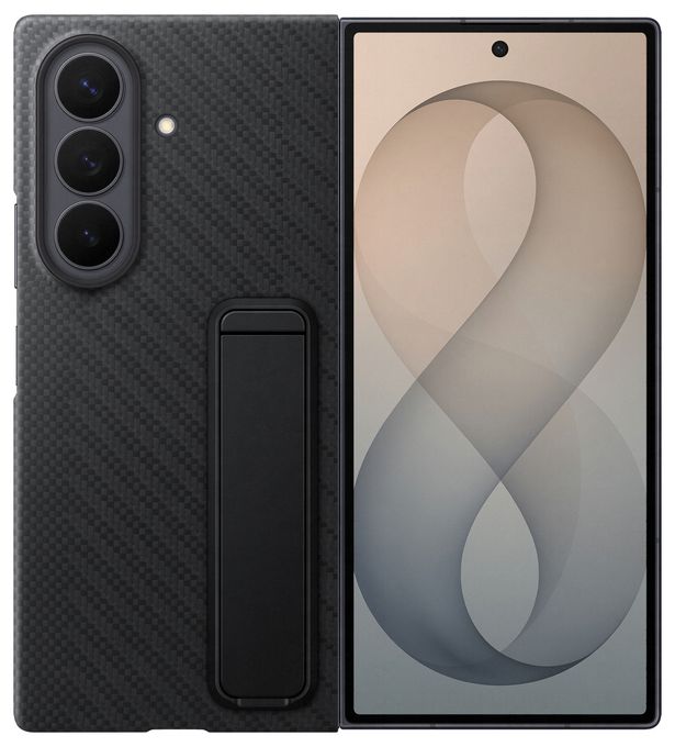 Cover für Samsung Z Fold8  Carbon Standing Case (Schwarz) 