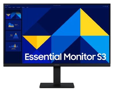 Full HD Monitor 61 cm (24 Zoll) 16:9 5 ms 250 cd/m²  Essential S3 S24D304GAU (Schwarz) 