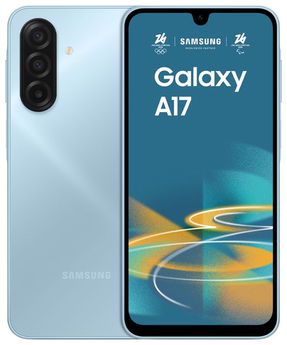 128 GB 4G Smartphone 17 cm (6.7 Zoll) Android 50 MP Dreifach Kamera Dual Sim WiFi 5  Galaxy A17 (Hellblau) 