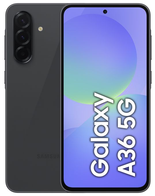 256 GB 5G Smartphone 17 cm (6.7 Zoll) 1,8 GHz Android 50 MP Dreifach Kamera Dual Sim WiFi 6 (Awesome Black) Galaxy A36 