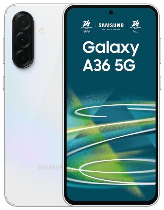 128 GB 5G Smartphone 17 cm (6.7 Zoll) Android 50 MP Dreifach Kamera Dual Sim WiFi 6 (Awesome White) Galaxy A36 