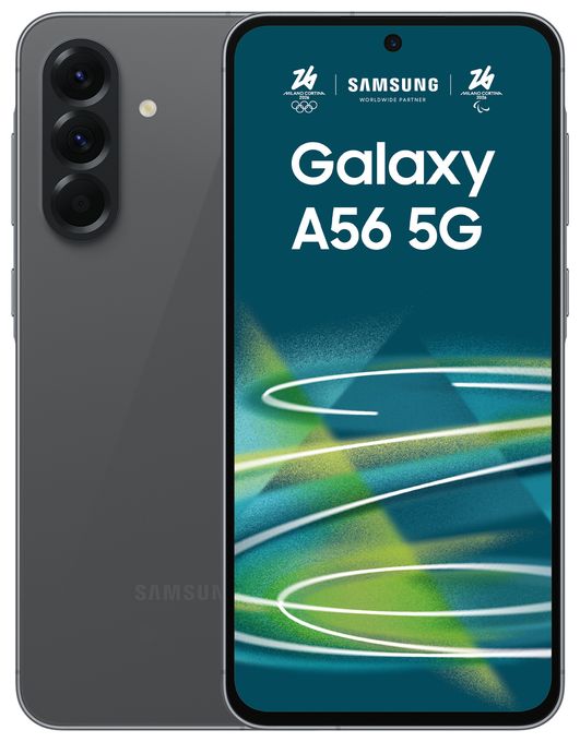 128 GB 5G Smartphone 17 cm (6.7 Zoll) Android 50 MP Dreifach Kamera Dual Sim WiFi 6 (Awesome Graphite) Galaxy A56 