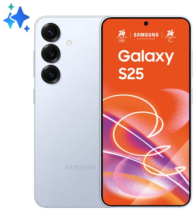 128 GB 5G Smartphone 15,8 cm (6.2 Zoll) Android 50 MP Dreifach Kamera Dual Sim WiFi 7 (Icyblue) Galaxy S25 