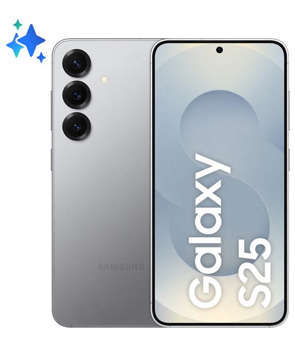 128 GB 5G Smartphone 15,8 cm (6.2 Zoll) 3,5 GHz Android 50 MP Dreifach Kamera Dual Sim WiFi 7 (Silver Shadow) Galaxy S25 