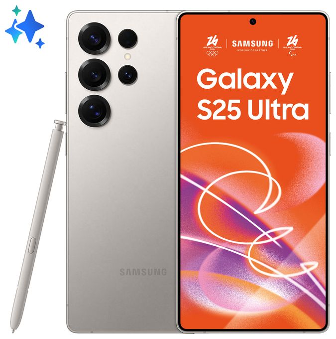 256 GB 5G Smartphone 17,5 cm (6.9 Zoll) Android 200 MP Vierfach Kamera Dual Sim WiFi 7  Galaxy S25 Ultra (Grau, Titan) 