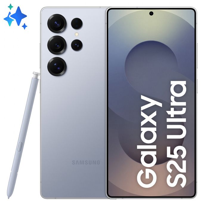 512 GB 5G Smartphone 17,5 cm (6.9 Zoll) 3,5 GHz Android 200 MP Vierfach Kamera Dual Sim WiFi 7 (Titanium Silverblue) Galaxy S25 Ultra 
