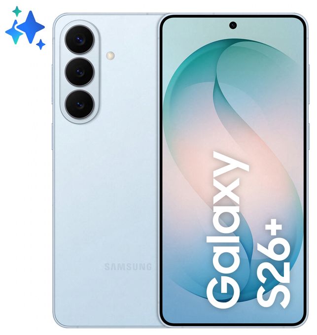 256 GB 5G Smartphone 17 cm (6.7 Zoll) 3,26 GHz Android 50 MP Dreifach Kamera Dual Sim WiFi 7 (Sky Blue) Galaxy S26+ 