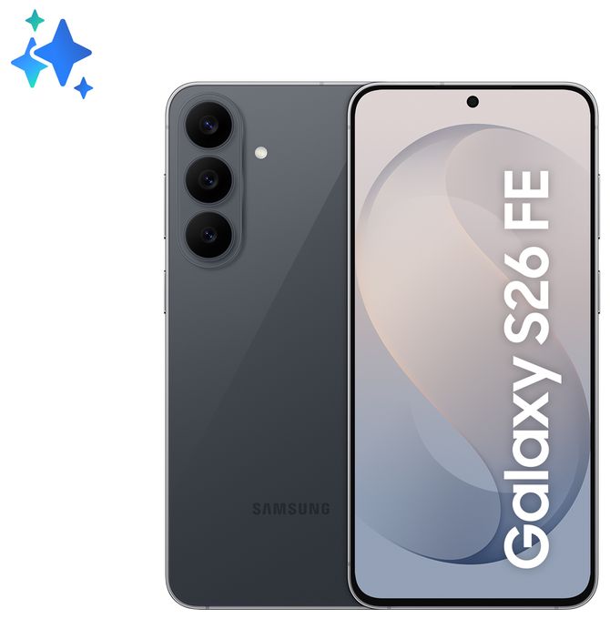 128 GB 5G Smartphone 17 cm (6.7 Zoll) 2,74 GHz Android 50 MP Dreifach Kamera Dual Sim WiFi 6  Galaxy S26 FE (Graphit) 