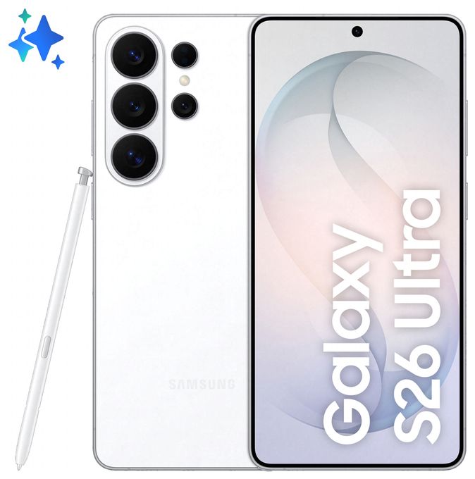 1 TB 5G Smartphone 17,5 cm (6.9 Zoll) 3,6 GHz Android 200 MP Vierfach Kamera Dual Sim WiFi 7  Galaxy S26 Ultra (Weiß) 