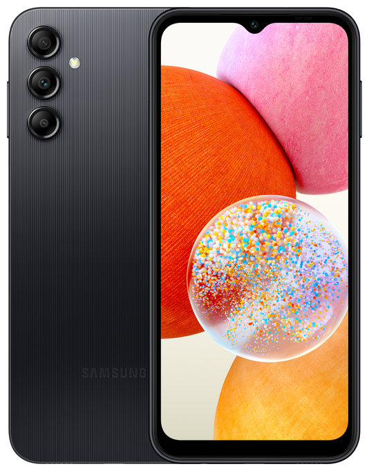 Galaxy A14 4G Smartphone 16,8 cm (6.6 Zoll) 64 GB Android 50 MP Dreifach Kamera Dual Sim (Schwarz) 
