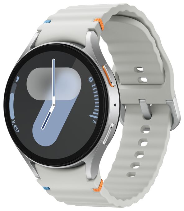 Digital 44 mm M/L Smartwatch Rund IP68 327 ppi  Galaxy Watch7 (Silber) 