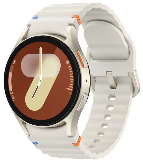 Digital 40 mm S/M Smartwatch Rund IP68 330 ppi 4G  Galaxy Watch7 (Cremefarben) 
