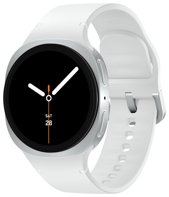 Digital 40 mm Smartwatch Rund IP68 327 ppi  Galaxy Watch8 (Silber) 