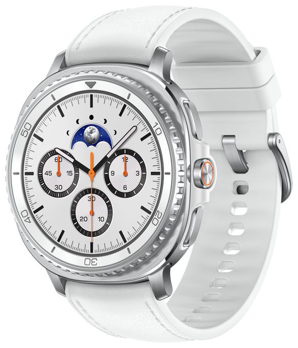 Digital 46 mm Smartwatch Rund IP68 30 h 327 ppi 4G  Galaxy Watch8 Classic (Silber) 