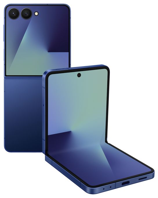 256 GB 5G Smartphone 17,5 cm (6.9 Zoll) 2,74 GHz Android 50 MP Dual Kamera Dual Sim WiFi 7 (Blue Shadow) Galaxy Z Flip7 