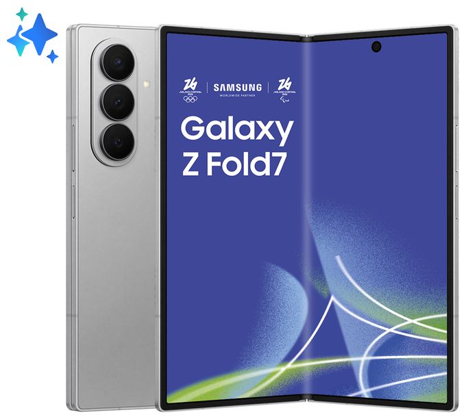 256 GB 5G Smartphone 20,3 cm (8 Zoll) Android 200 MP Dreifach Kamera WiFi 6E (Silver Shadow) Galaxy Z Fold7 