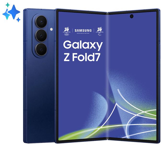 512 GB 5G Smartphone 20,3 cm (8 Zoll) Android 200 MP Dreifach Kamera WiFi 6E (Blue Shadow) Galaxy Z Fold7 