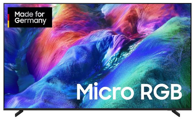 Micro RGB 2,16 m (85 Zoll) Fernseher 4K Ultra HD VESA 600 x 400 mm  GMR85R85HAUXZG (Schwarz, Titan) 