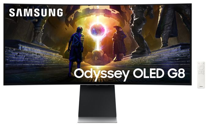Quad HD Monitor 86,4 cm (34 Zoll) 21:9 0,03 ms 250 cd/m²  Odyssey G8 G85SD (Silber) 