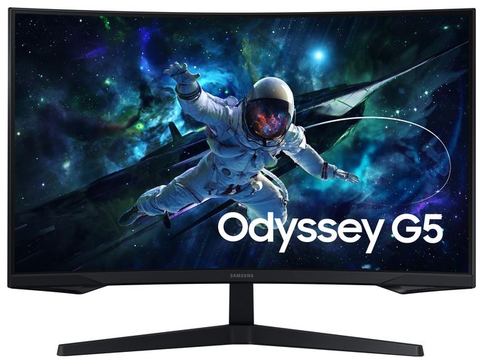 Quad HD Monitor 81,3 cm (32 Zoll) 16:9 1 ms 300 cd/m²  Odyssey LS32CG554EUXEN (Schwarz) 