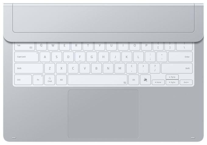 für Samsung Galaxy Tab S11 Ultra  Pro Keyboard (Silber) 