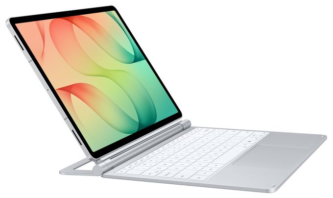 für Samsung Galaxy Tab S12+  Pro Keyboard (Silber) 