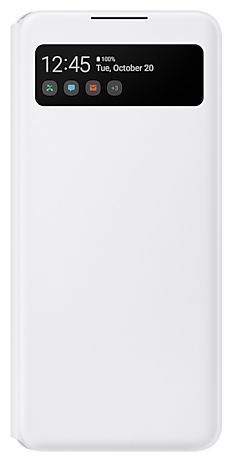 Geldbörsenhülle für Samsung Galaxy A42 5G  S View Wallet Cover (Weiß) 
