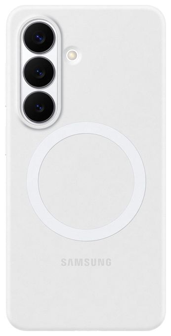 Cover für Samsung Samsung S26  Silicone Magnet Case (Weiß) 