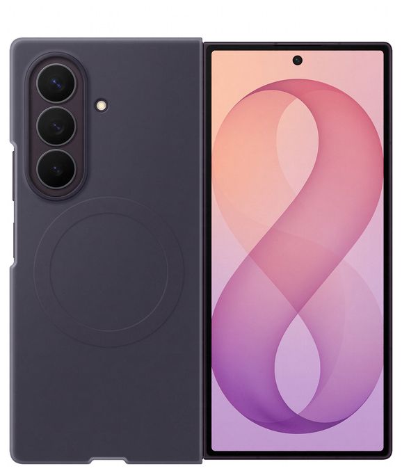 Cover für Samsung Z Fold8  Silicone Magnet Case (Violett) 