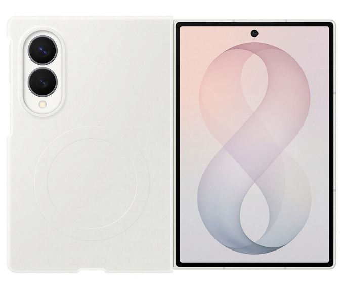 Cover für Samsung Z Fold8  Silicone Magnet Case (Weiß) 