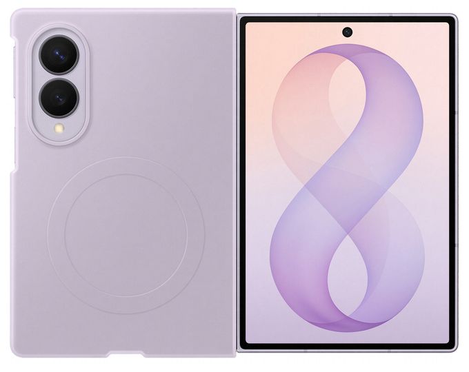 Cover für Samsung Z Fold8  Silicone Magnet Case (Violett) 