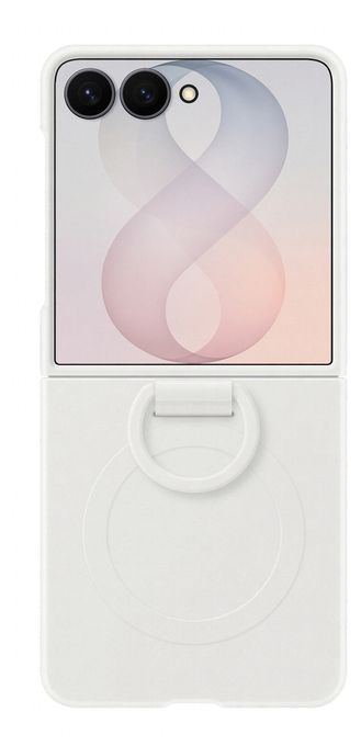Cover für Samsung Z Flip8  Silicone Magnet Case (Weiß) 