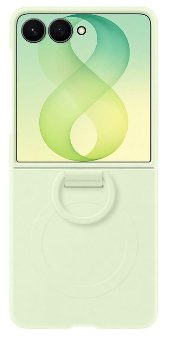 Cover für Samsung Z Flip8  Silicone Magnet Case (Grün) 