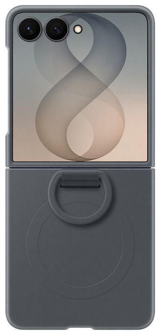 Cover für Samsung Z Flip8  Silicone Magnet Case (Schwarz) 
