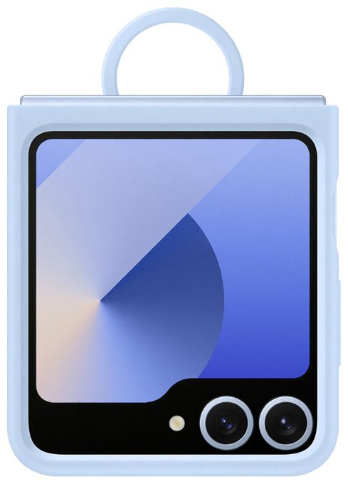 Cover für Samsung Galaxy Z Flip6  Silicone Ring Case (Blau) 