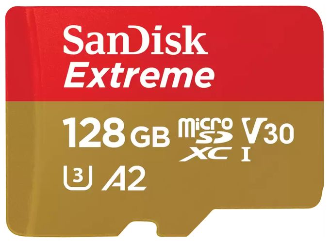 MicroSDXC Speicherkarte 128 GB Class 3 (U3) Klasse 10 Extreme A2 